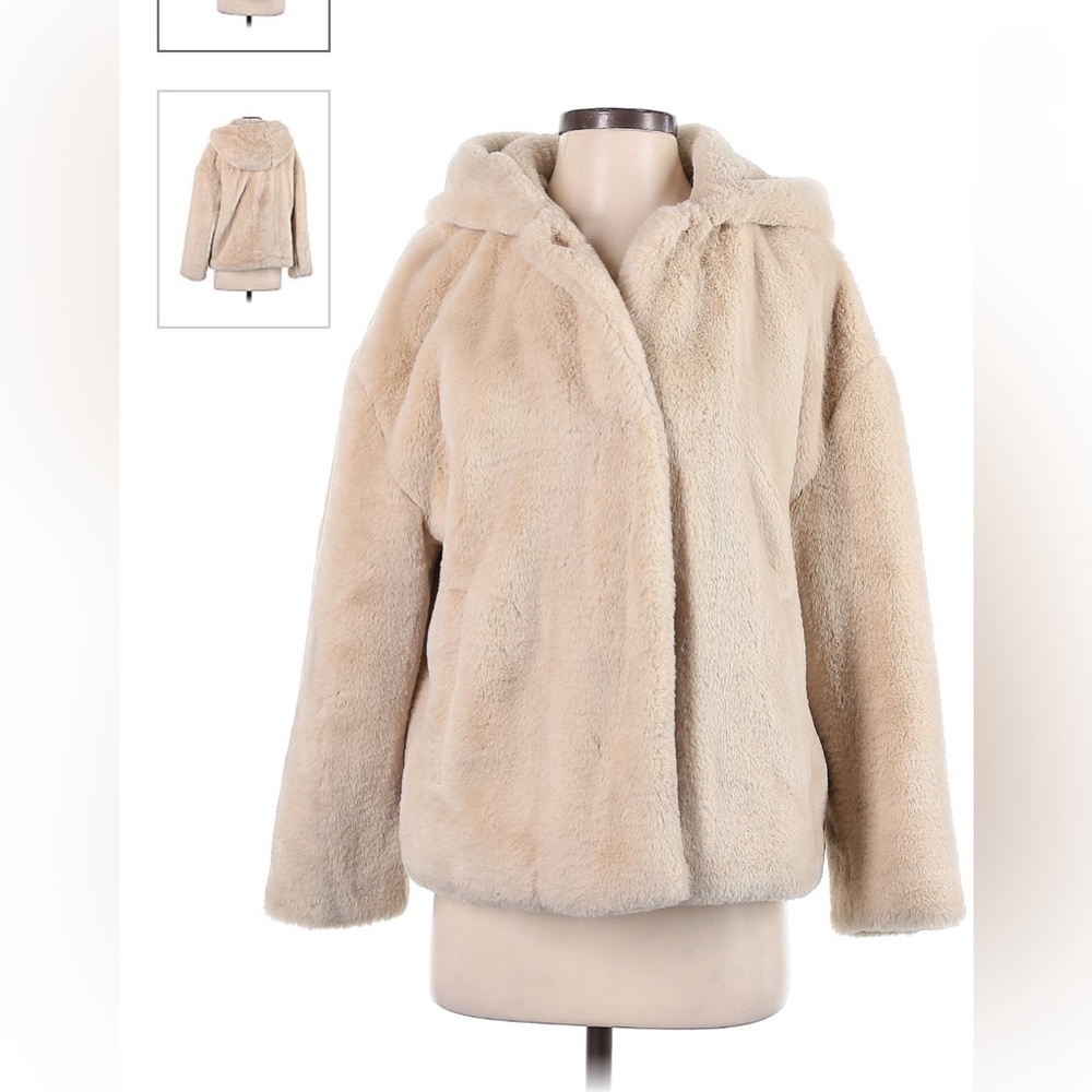 Brown Teddy Bear jacket Zara Basic size 6 kids perfect condition